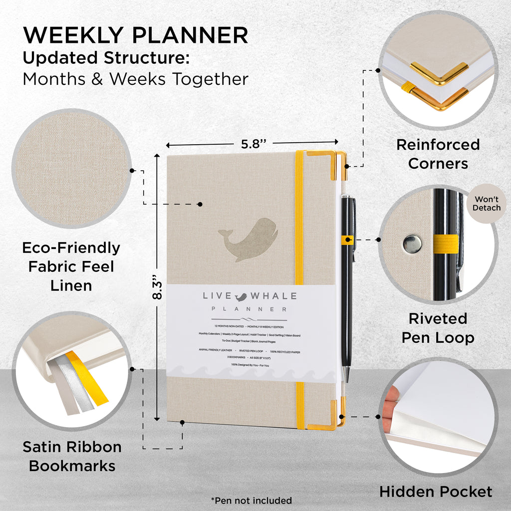 A4 WEEKLY Agenda Planner A4 Weekly Planner Daily Organization, Productivity  Planner A4 Weekly Planner 